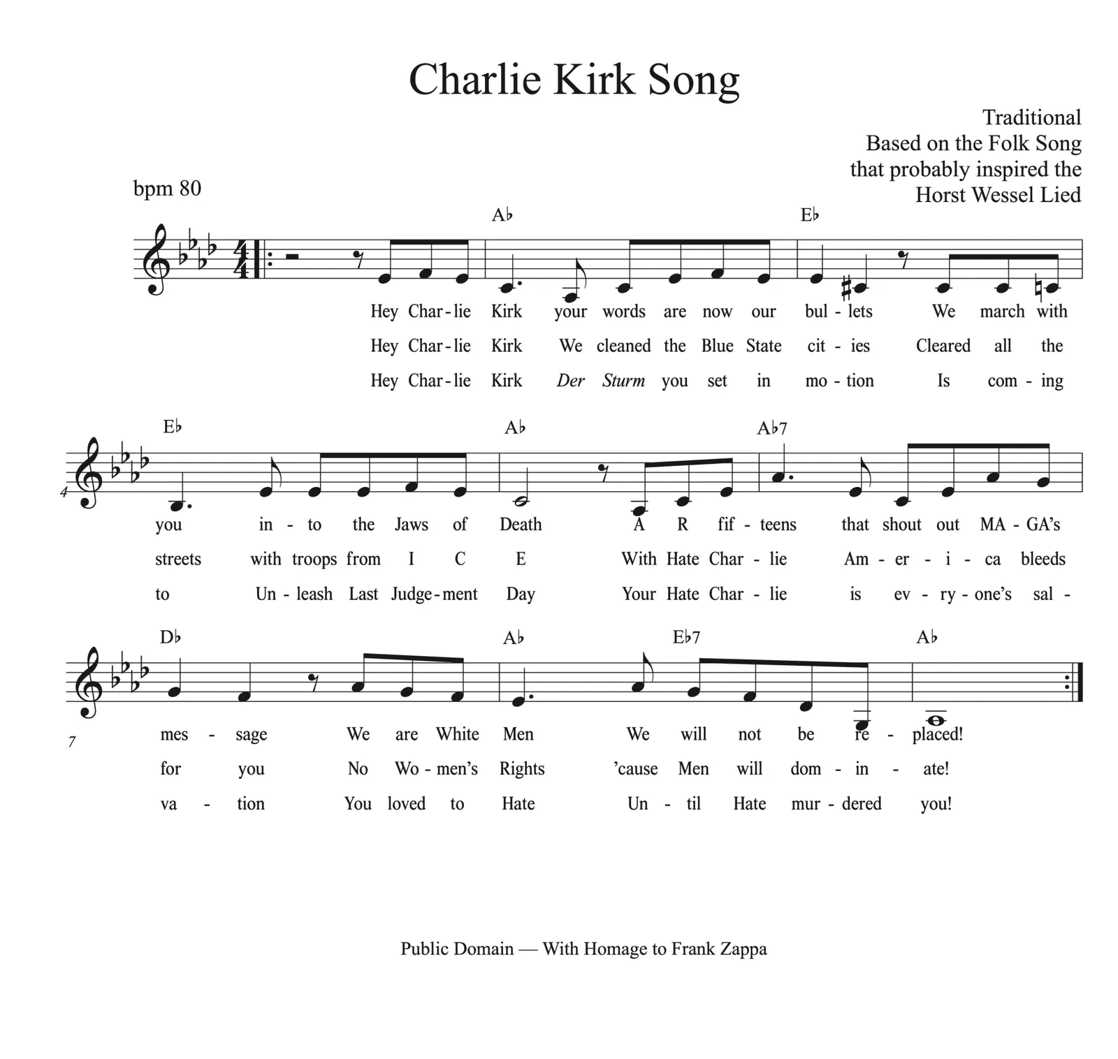 Horst Wessel & Charlie Kirk — Martyrs “For the Good of the Cause”