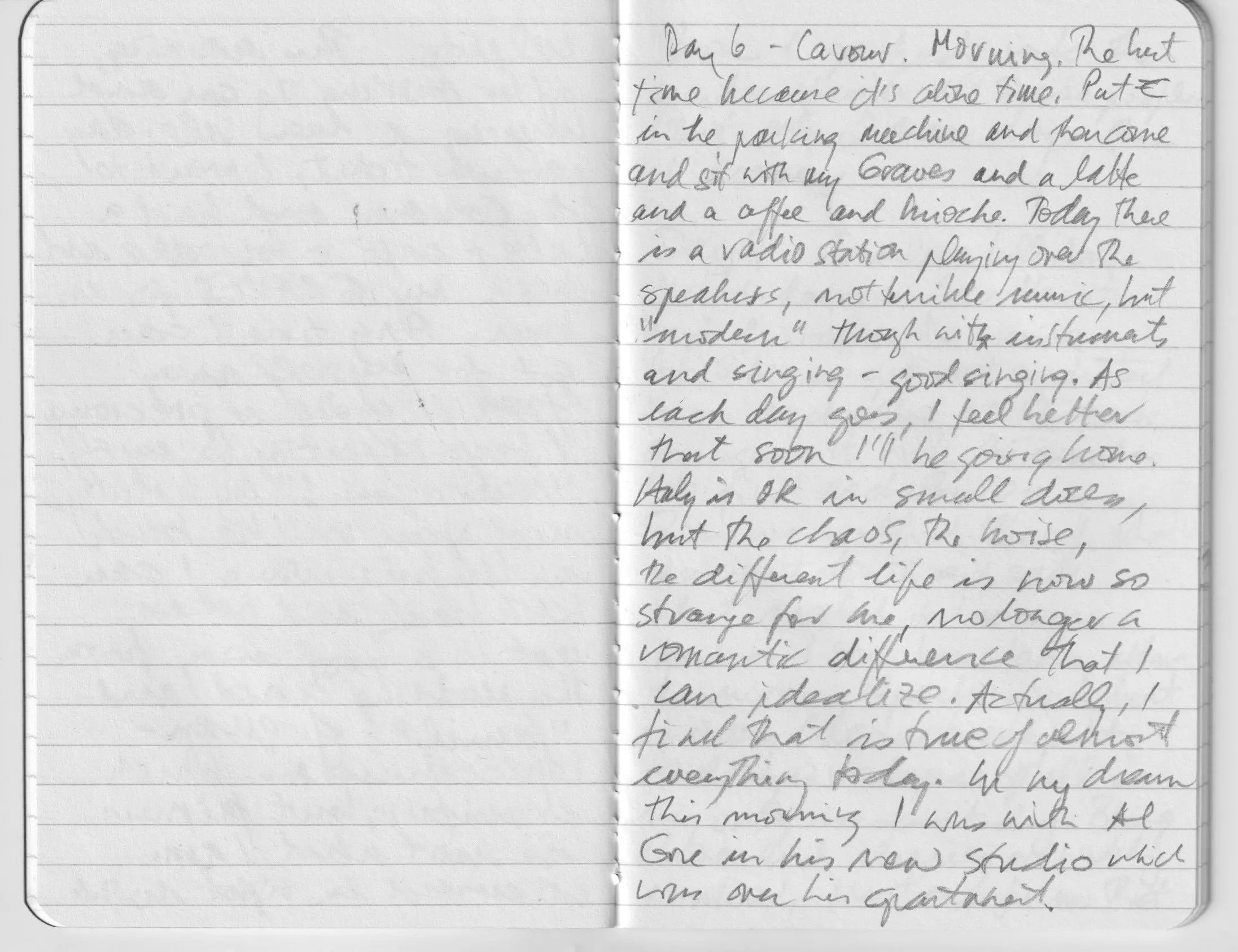 Travel diary, notebook